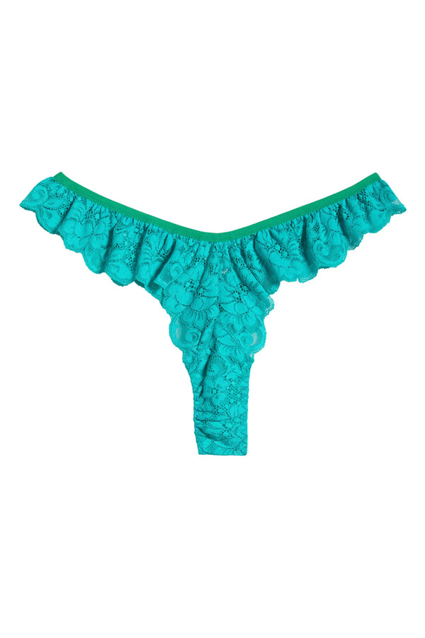 Fly Girl Lace Panty | Teal
