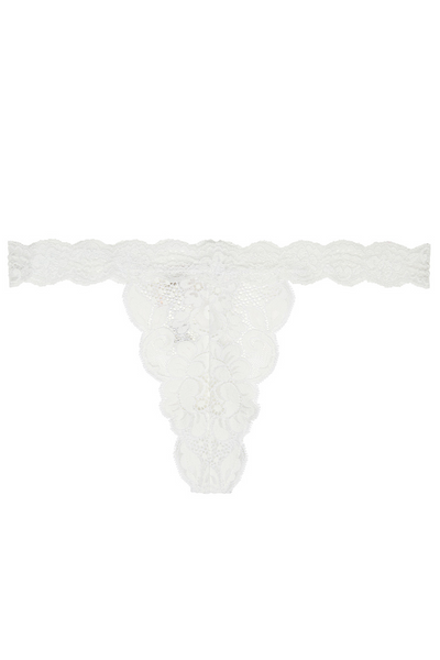 HAH T String Me A Thong Lace Panty | White – We Are HAH