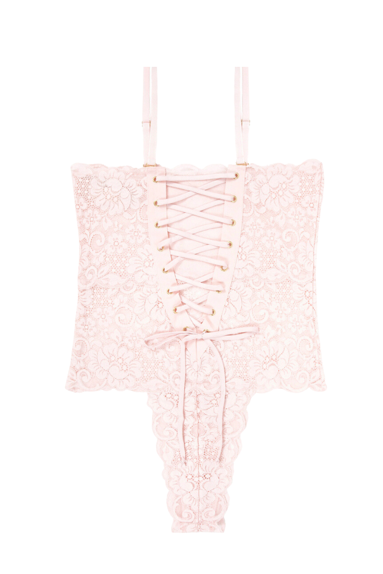 Spinster Reversible Lace Bodysuit | Naked Truth Pink