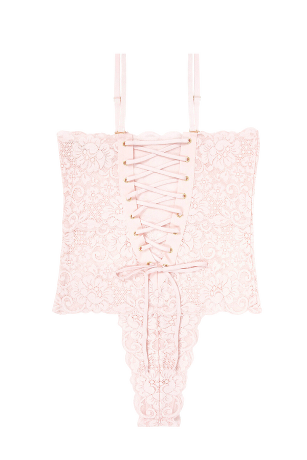 Spinster Reversible Lace Bodysuit | Naked Truth Pink