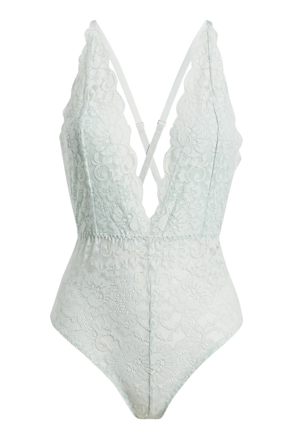 Comin' In HAHt Lace Bodysuit | Something Blue