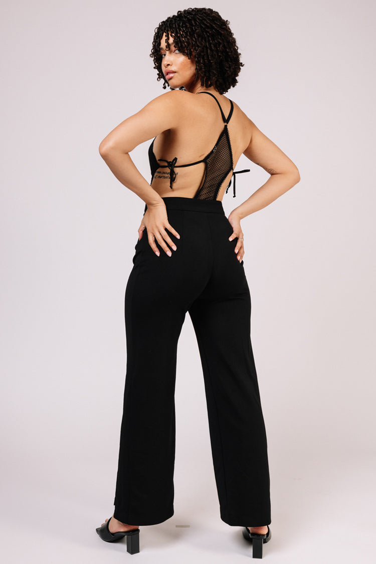 black thong bodysuit | Model is wearing Size S