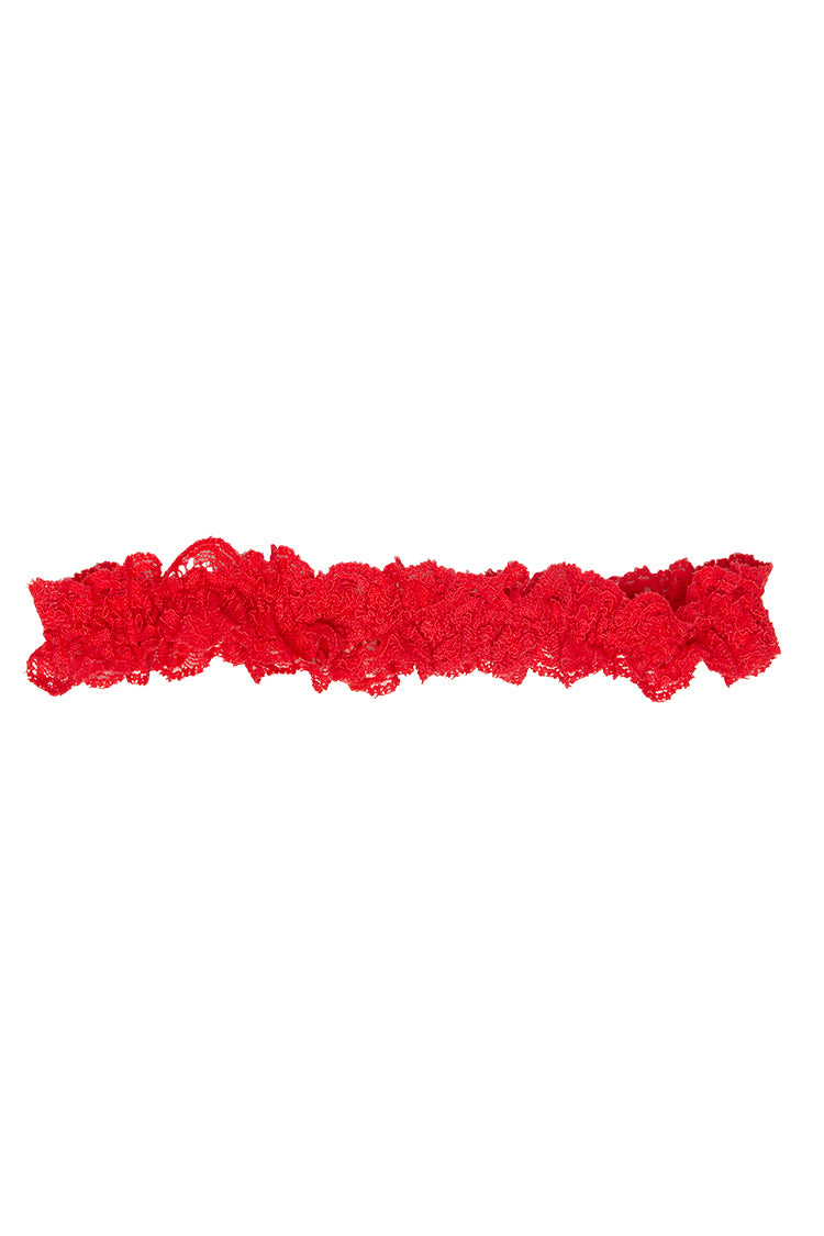 One And Done Garter | Siren Red