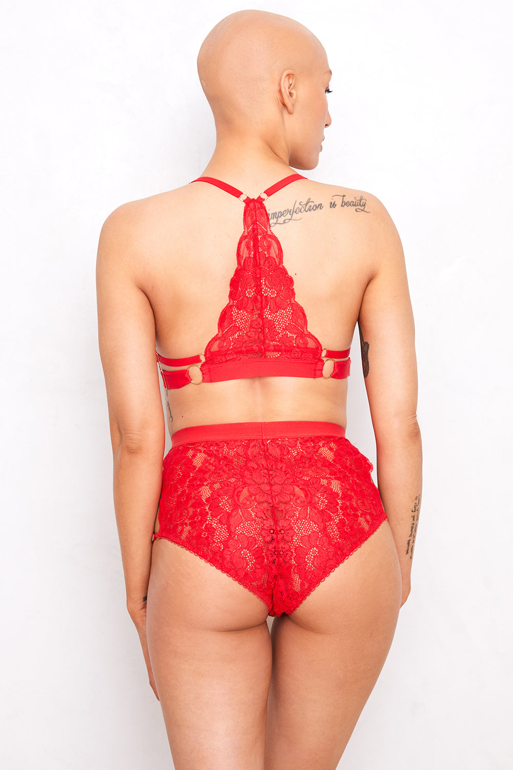 red bralette | Model is wearing size S