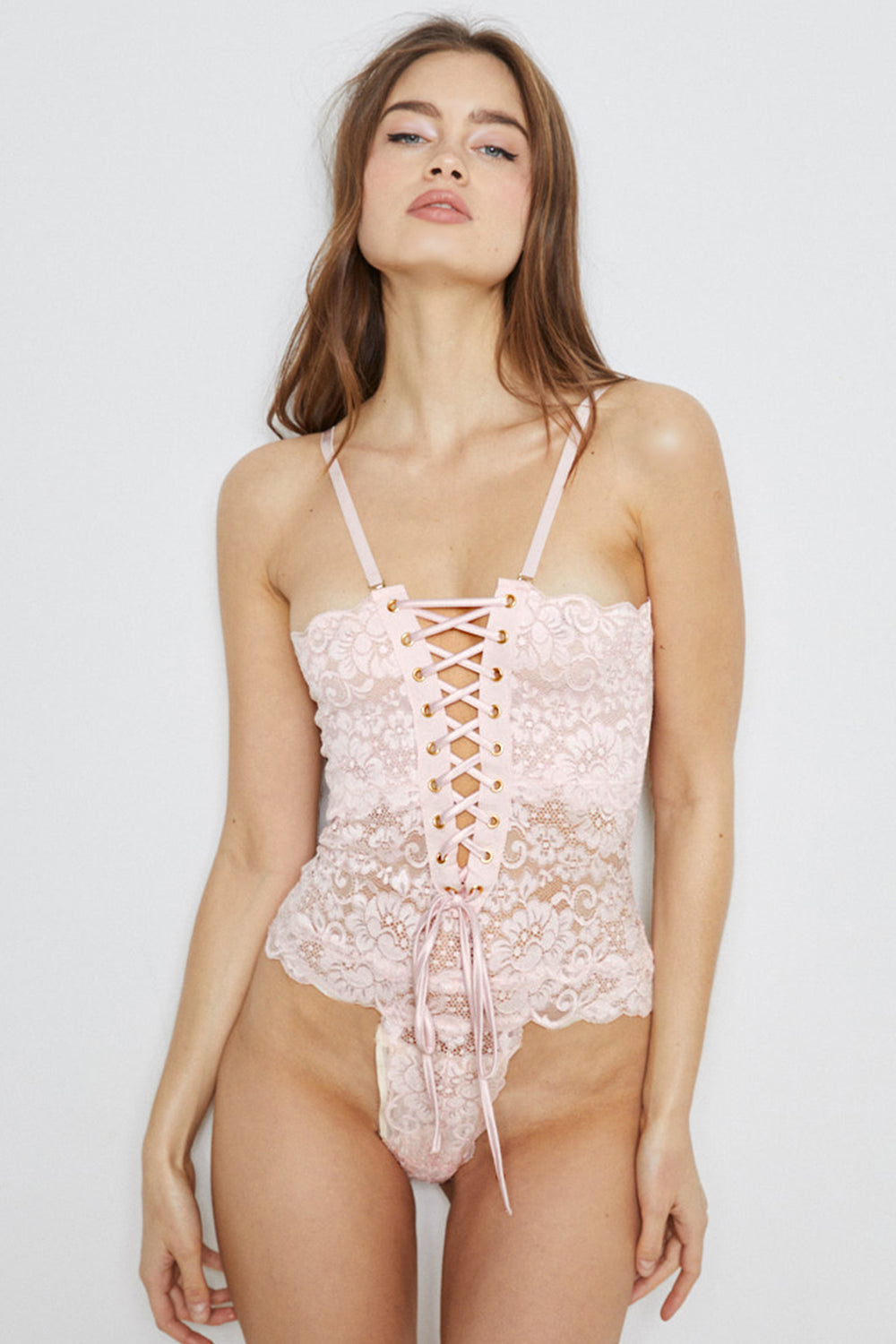 lace bodysuit | Model is wearing Size S